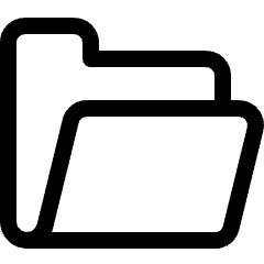 File Open Icon from Ultimate Regular Set