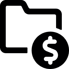 Folder Cash Alternate Icon from Ultimate Bold Set