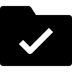 Folder Check Icon from Nova Solid Set