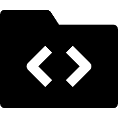 Folder Code Icon from Nova Solid Set