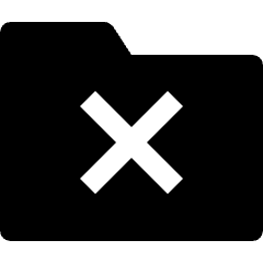 Folder Cross Remove Icon from Nova Solid Set