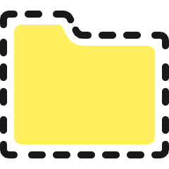 Folder Dash Icon from Ultimate Colors Set