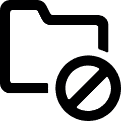 Folder Disable Alternate Icon from Ultimate Bold Set