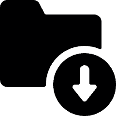 Folder Download Icon from Ultimate Bold Set