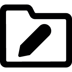 Folder Edit 1 Alternate Icon from Ultimate Bold Set