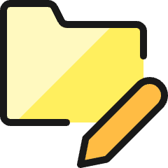 Folder Edit Icon from Ultimate Colors Set
