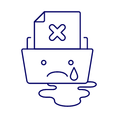 Folder Error Illustration from UX Line Set
