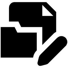 Folder File Edit Icon from Nova Solid Set