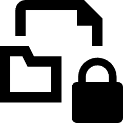 Folder File Lock Icon from Nova Line Set