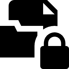 Folder File Lock Icon from Nova Solid Set