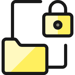 Folder File Lock Icon from Ultimate Colors Set