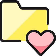 Folder Heart Icon from Ultimate Colors Set