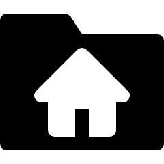 Folder Home Icon from Nova Solid Set