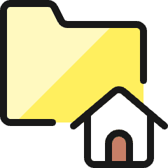 Folder Home Icon from Ultimate Colors Set