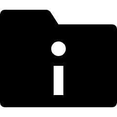 Folder Information Icon from Nova Solid Set