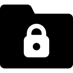 Folder Lock 1 Icon from Ultimate Bold Set