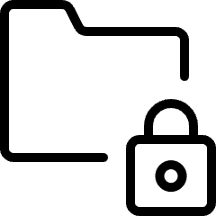 Folder Lock Icon from Ultimate Light Set