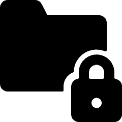 Folder Lock Icon from Ultimate Bold Set