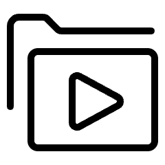 Folder Media Icon from Ultimate Light Set