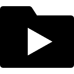 Folder Media Icon from Nova Solid Set