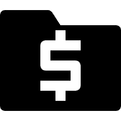 Folder Money Fund Icon from Nova Solid Set