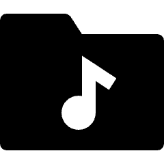 Folder Music Icon from Nova Solid Set