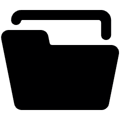 Folder Open Icon from Ultimate Bold Set