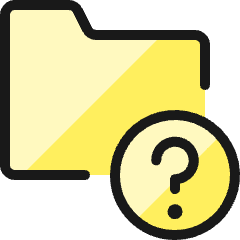 Folder Question Icon from Ultimate Colors Set
