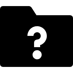Folder Question Icon from Nova Solid Set
