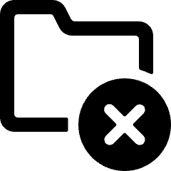 Folder Remove Alternate Icon from Ultimate Bold Set