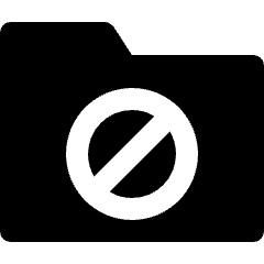 Folder Restrict Icon from Nova Solid Set