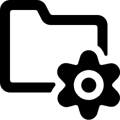 Folder Settings Alternate Icon from Ultimate Bold Set