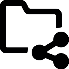 Folder Share Alternate Icon from Ultimate Bold Set