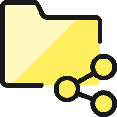 Folder Share Icon from Ultimate Colors Set