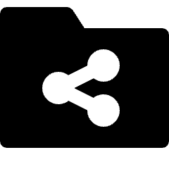 Folder Share Icon from Nova Solid Set