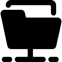 Folder Stand Icon from Ultimate Bold Set