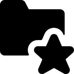 Folder Star Icon from Ultimate Bold Set