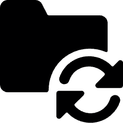 Folder Sync Icon from Ultimate Bold Set