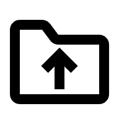 Folder Upload Icon from Nova Line Set