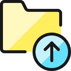 Folder Upload Icon from Ultimate Colors Set