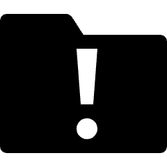 Folder Warning Icon from Nova Solid Set
