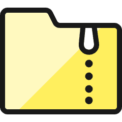 Folder Zip Icon from Ultimate Colors Set