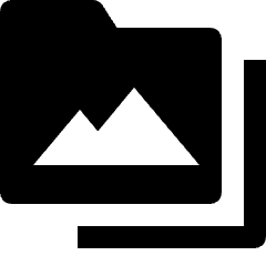 Folders Image Icon from Nova Solid Set