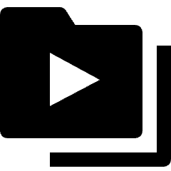 Folders Media Icon from Nova Solid Set