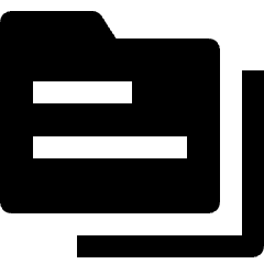 Folders Text Icon from Nova Solid Set