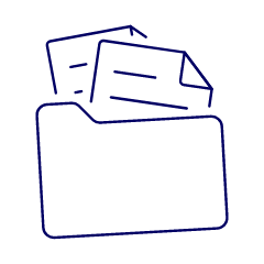 Sheet In Folder Illustration from UX Line Set