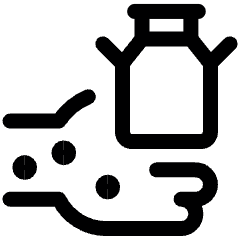 Food Allegic Daily Milk Product 4 Icon from Ultimate Regular Set