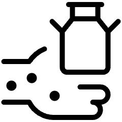 Food Allegic Daily Milk Product 4 Icon from Ultimate Light Set