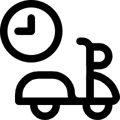 Food Delivery Estimate Time Arrival Icon from Ultimate Regular Set