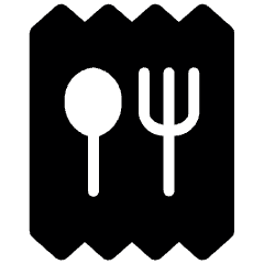 Food Delivery Food Bill History Ticket Icon from Ultimate Bold Set